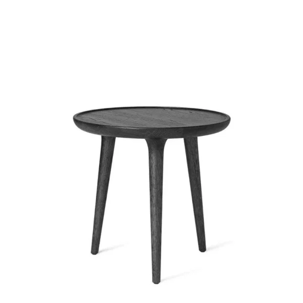 MATER - Accent Table D'appoint Black Stained Oak Small Ø45