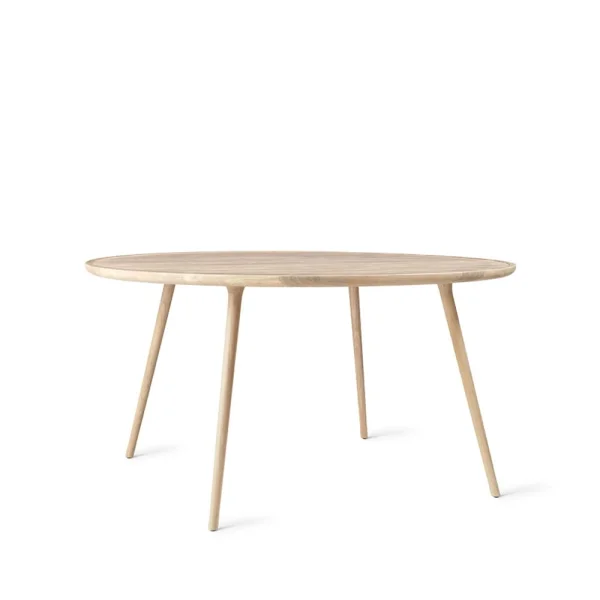 Mater Table à manger Accent ronde chêne pigmenté blanc laqué mat, ø140 cm