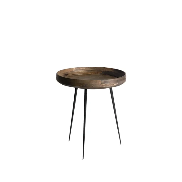 Mater Table Bowl medium mangue gris sirka, structure noire