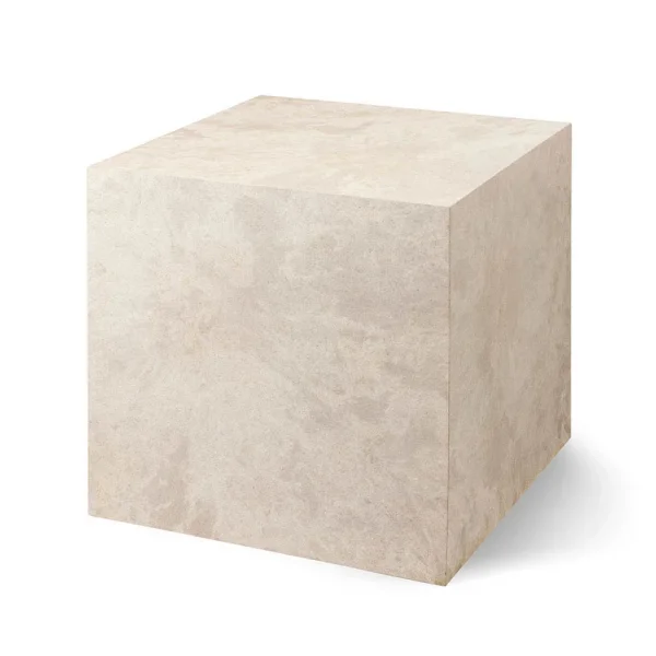 MATER - Table Cube Wood Waste Grey