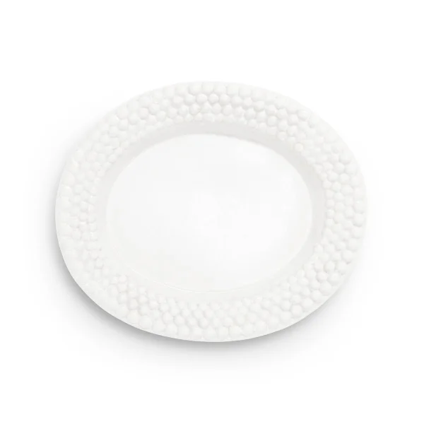 Mateus Plat ovale Bubbles 35 cm Blanc
