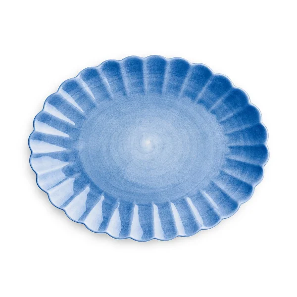 Mateus Plat Oyster 30x35 cm Bleu clair