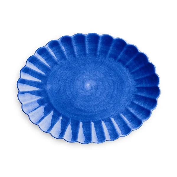 Mateus Plat Oyster 30x35 cm Bleu