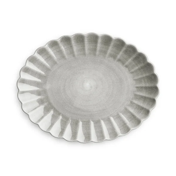 Mateus Plat Oyster 30x35 cm Gris