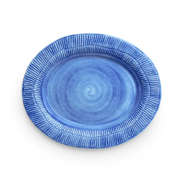 Mateus Plat Stripes 30x35 cm Bleu clair