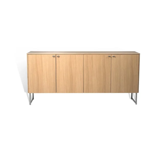 Mavis Buffet Deus 75 cm Chêne laqué mat pigment blanc