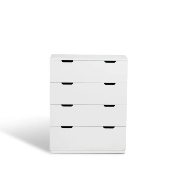 Mavis Commode Aoko 4 tiroirs Blanc laqué