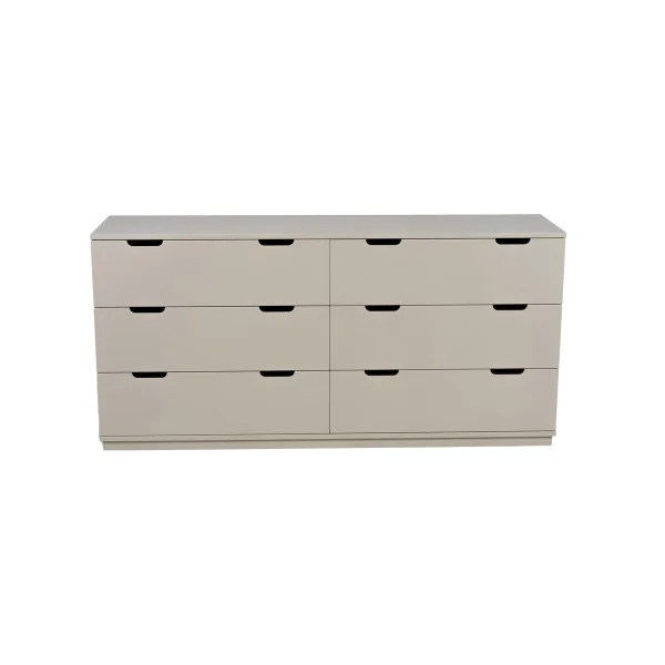 Mavis Commode Aoko double 6 tiroirs Beige