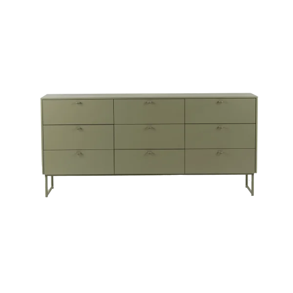 Mavis Commode Deus 9 tiroirs Gris olive