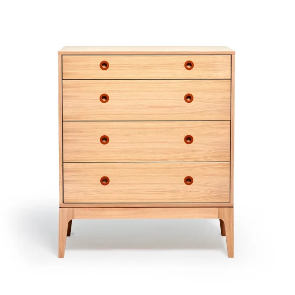Mavis Commode Höllviken Chêne blanchi pigmenté, 4 tiroirs