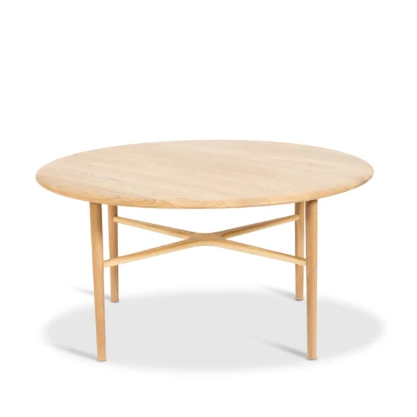 Mavis Table basse Crest ronde Chêne blanchi pigmenté, vernis clair