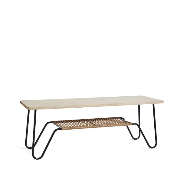 Mavis Table basse Marcel Chêne ciré rustique, 140x50