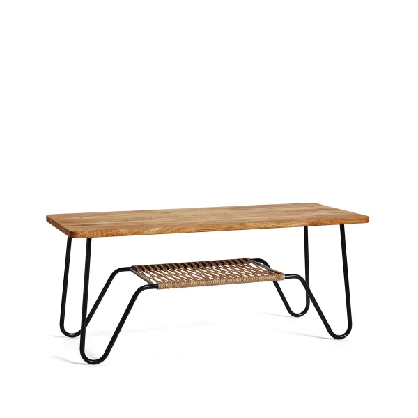 Mavis Table basse Marcel Chêne huilé rustique, 120x50