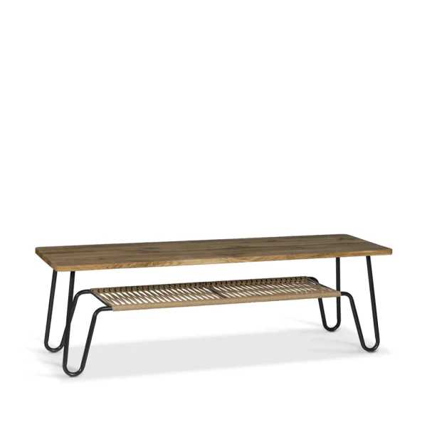 Mavis Table basse Marcel Chêne huilé rustique, 160x50