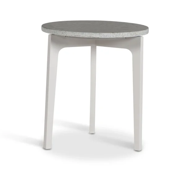 Mavis Table d’appoint Höllviken Calcaire, laqué gris clair