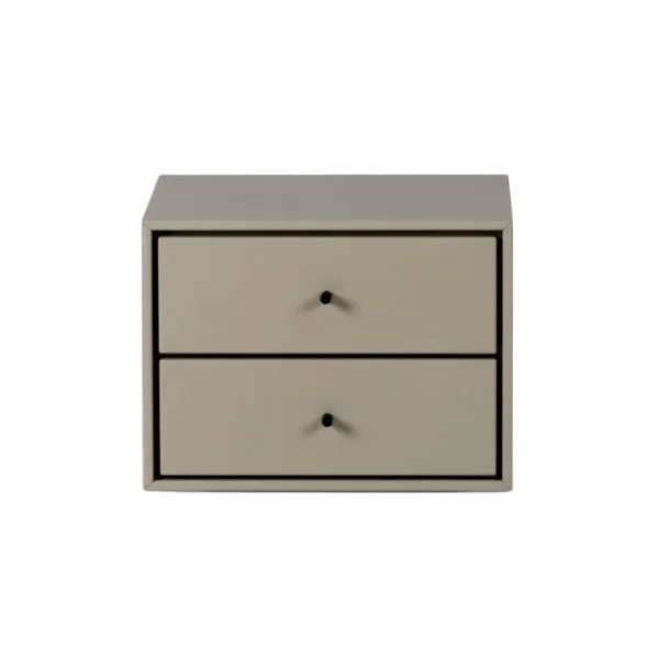 Mavis Table de chevet Volt suspendue Beige-noir