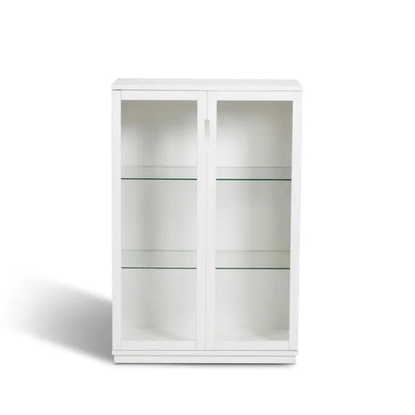 Mavis Vitrine Aoko 120 cm Blanc laqué