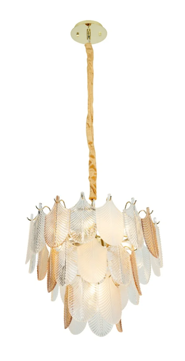 Maxlight Arwena - lampe suspendue - Ø 50 x 125 cm - or