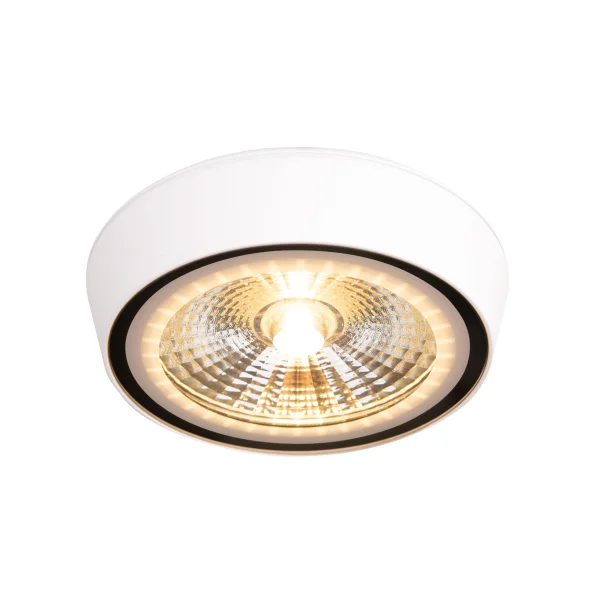 Maxlight Charon - plafonnier - Ø 12,8 x 3 cm - 12W LED inclus - IP65 - blanc mat