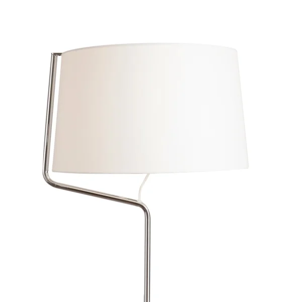 Maxlight Chicago - lampadaire - 155 cm - blanc et chrome