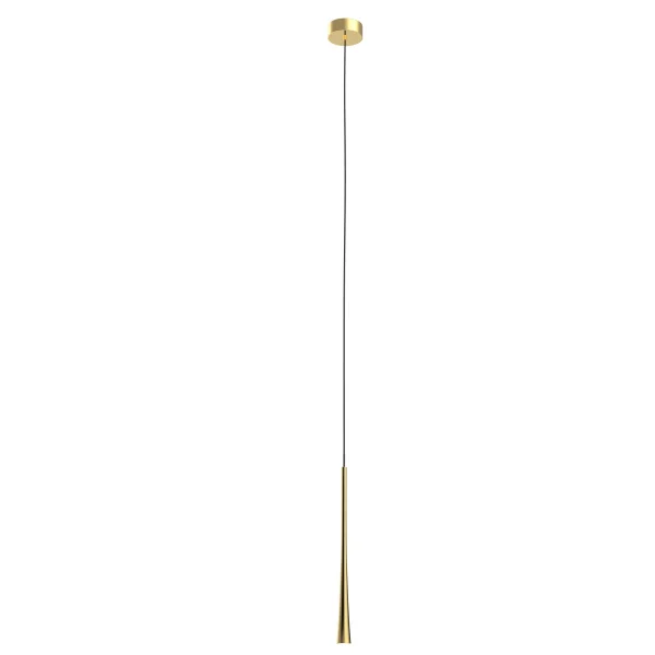 Maxlight Coffee - lampe suspendue - Ø 3 x 140 cm - 7W LED inclus - or brossé
