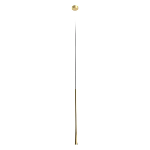 Maxlight Coffee - lampe suspendue - Ø 3 x 160 cm - 7W LED inclus - or brossé