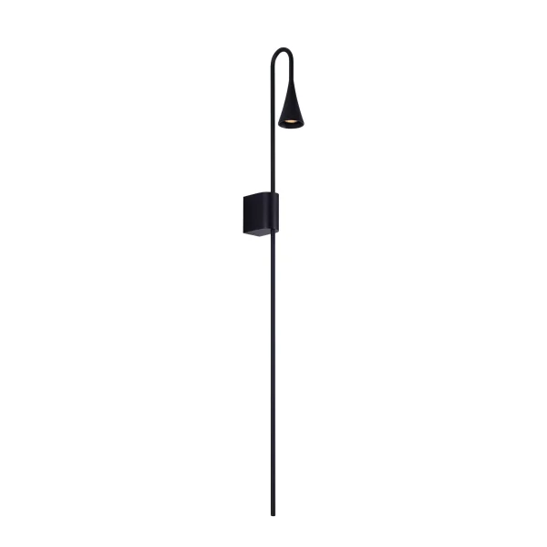 Maxlight Comet - applique murale - 12 x 4 x 80 cm - 3,2W LED inclus - IP54 - noir
