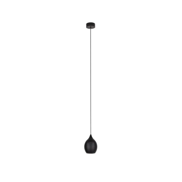 Maxlight Comet Drop - lampe suspendue - Ø 7,2 x 150 cm - 5W LED inclus - noir