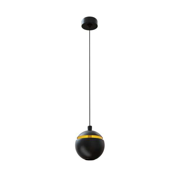 Maxlight Cometshine - lampe suspendue - Ø 9,5 x 150 cm - 8W LED inclus - noir