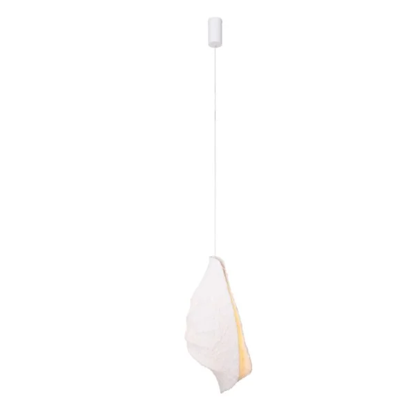 Maxlight Concha - lampe suspendue - Ø 30 x 250 cm - 8W LED inclus - blanc
