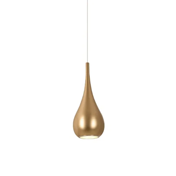 Maxlight Drop - lampe suspendue - Ø 20 x 120 cm - or mat
