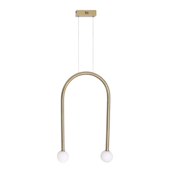 Maxlight Enigma - lampe suspendue - 40 x 180 cm - 2 x 2W LED inclus - or