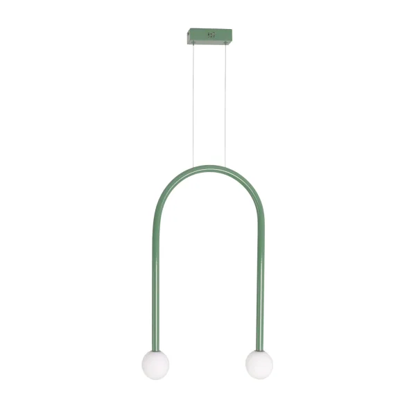 Maxlight Enigma - lampe suspendue - 40 x 180 cm - 2 x 2W LED inclus - vert