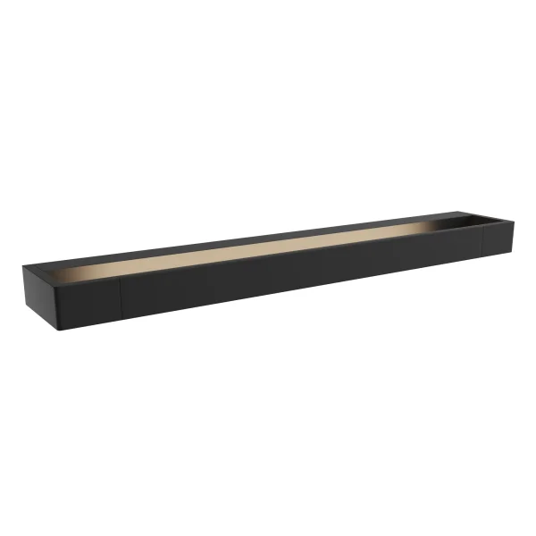 Maxlight Flink - applique murale - 60 x 10 x 4 cm - 18W LED inclus - IP44 - noir
