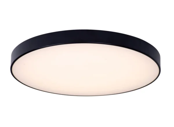Maxlight Hard - plafonnier avec télécommande - Ø 42 x 5 cm - 35W LED inclus - via Tuya smart - noir