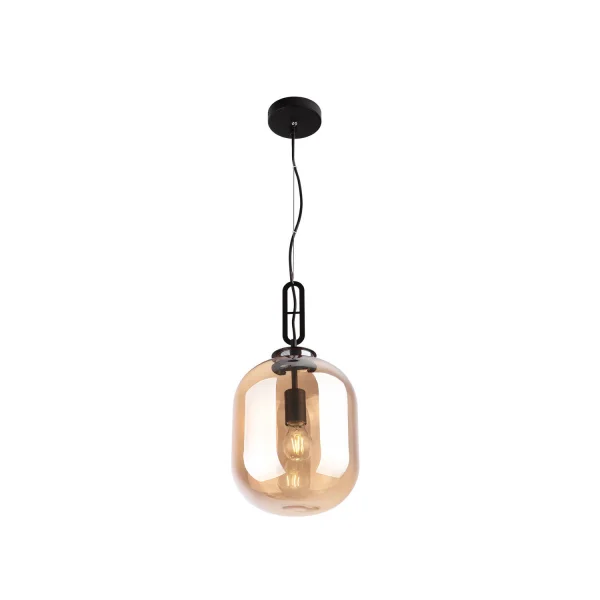 Maxlight Honey - lampe suspendue - Ø 24 x 150 cm - ambre