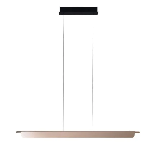 Maxlight Jo-Jo - lampe suspendue - 124 x 6 x 195 cm - 40W LED inclus - 2700K-5500K - or et noir
