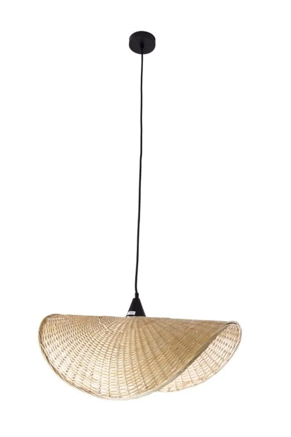 Maxlight Koshi - lampe suspendue - 60 x 32 x 120 cm - noir et marron clair