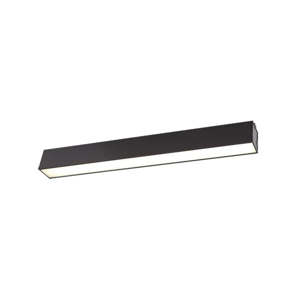 Maxlight Linear - plafonnier - 57 x 5 x 6,5 cm - 18W LED dimmable inclus - noir
