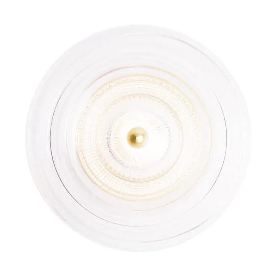 Maxlight Lipari - applique murale en saillie - Ø 16 x 9,5 cm - 6W LED inclus - or brossé