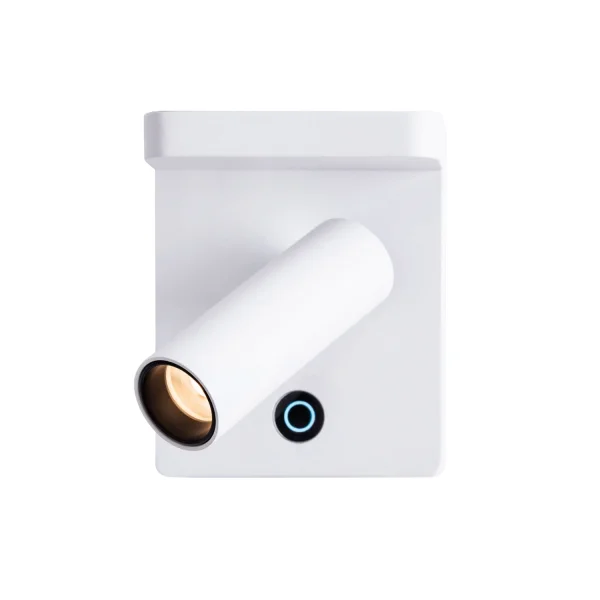 Maxlight Lofer - applique murale avec interrupteur - 9 x 7 x 11 cm - 7W LED inclus - blanc