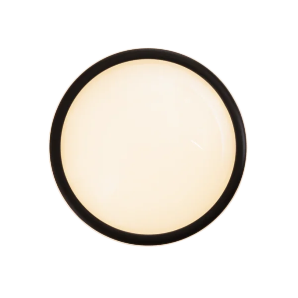 Maxlight Lotto - plafonnier - Ø 48 x 14 cm - 40W + 10W LED inclus - blanc et noir