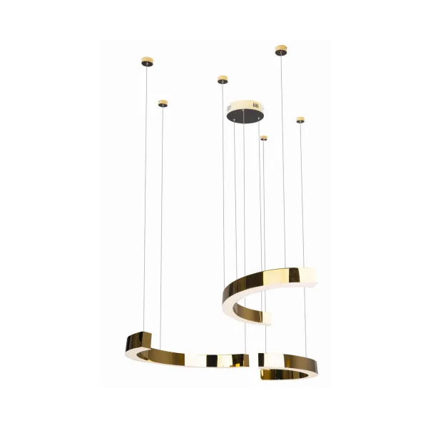 Maxlight Lotus - lampe suspendue - 135 x 180 cm - 40W LED dimmable inclus - gold