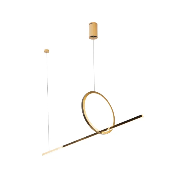 Maxlight Lozanna - lampe suspendue - 100 x 30 x 150 cm - 18W LED inclus - or