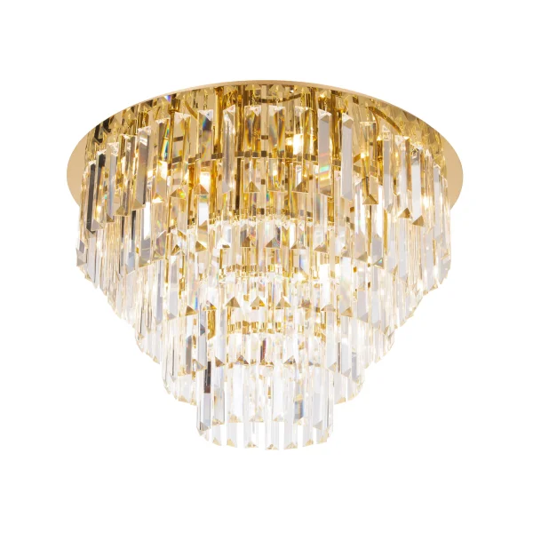 Maxlight Monaco - plafonnier -Ø 60 x 44 cm - or