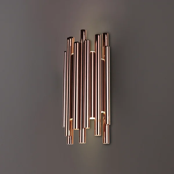 Maxlight Organic - applique murale - 10 x 19 x 43 cm - 8 x 1W LED inclus - cuivre