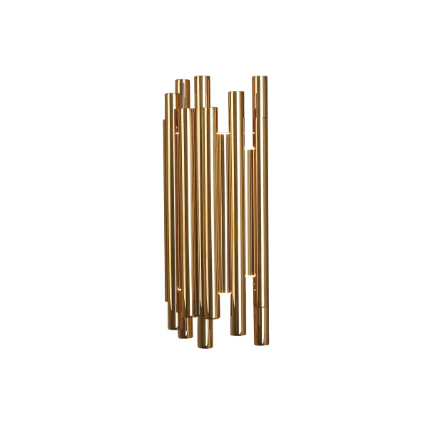 Maxlight Organic - applique murale - 19 x 10 x 43 cm - 8 x 1W LED inclus - or