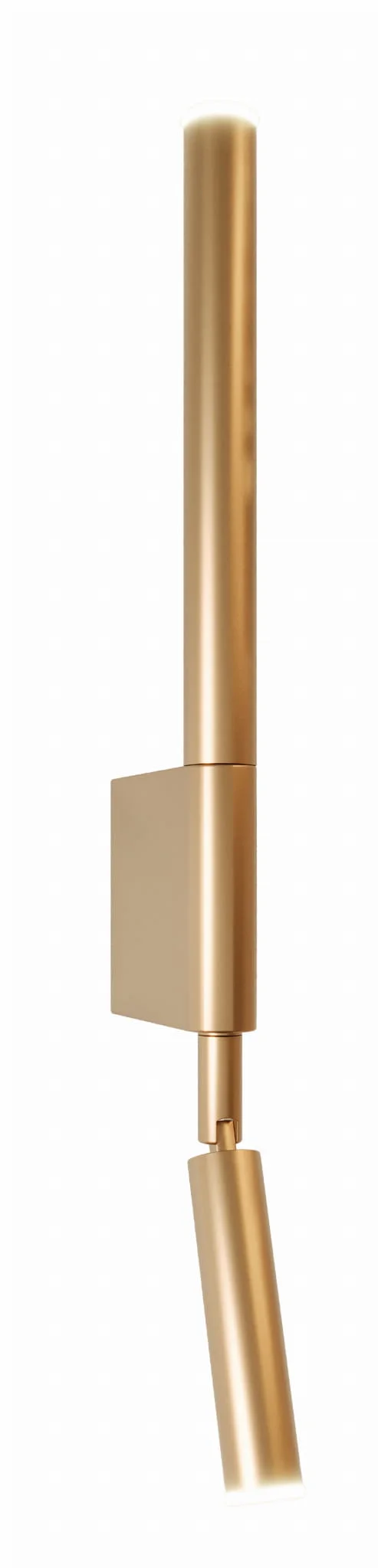 Maxlight Organic H - applique murale en saillie - 10 x 47 cm - 2 x 1W LED inclus - or brossé
