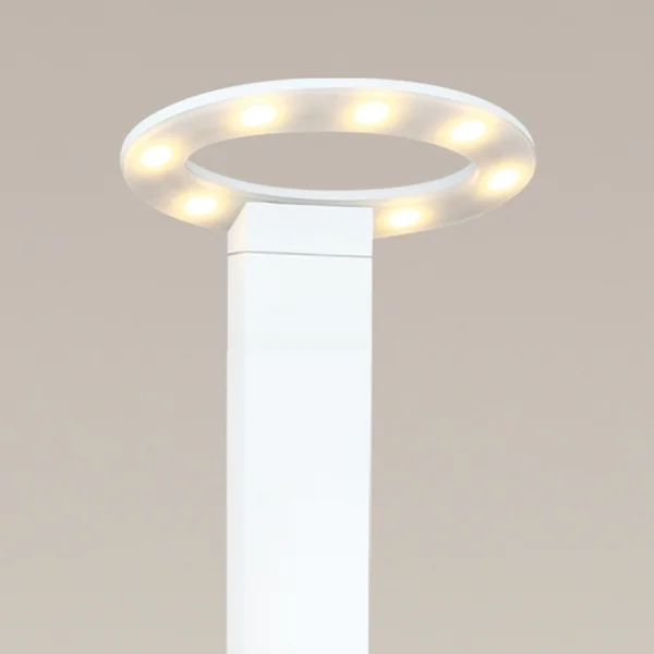 Maxlight Oval - lampe de jardin - 25 x 25 x 60 cm - 7 x 1W LED inclus - IP54 - blanc