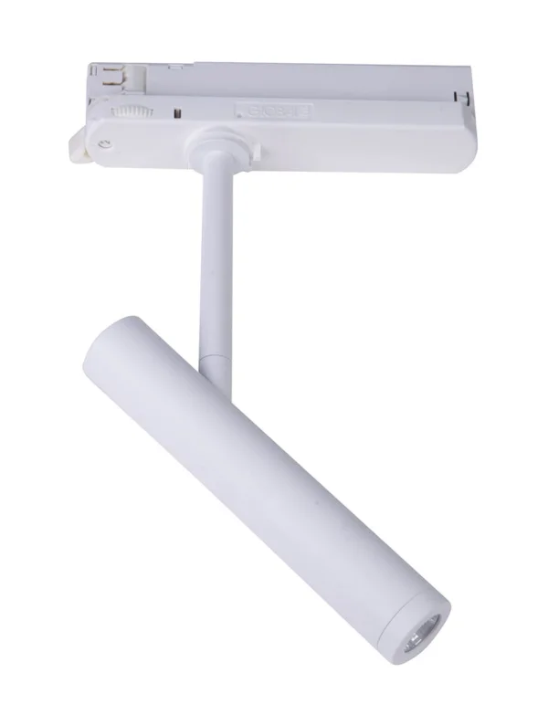 Maxlight Pistol - spot sur rail - système de rail triphasé - 16,8 x 3 x 25 cm - 12W LED inclus - blanc